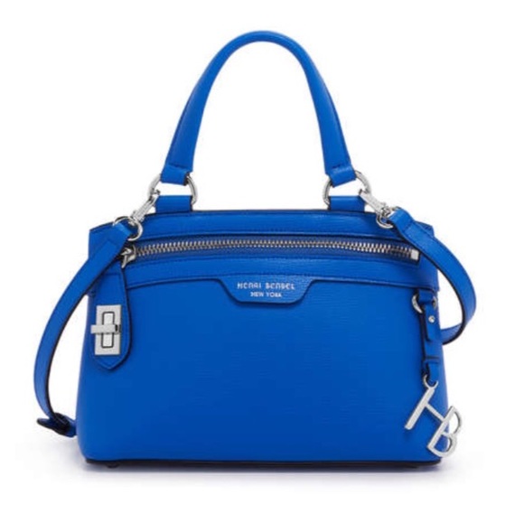 henri bendel Handbags - NEW Henri Bendel WEST 57TH MINI ZIP SATCHEL blue